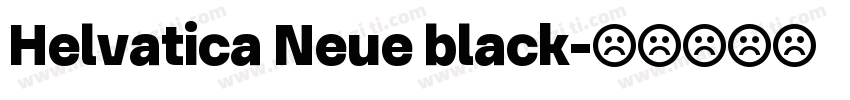 Helvatica Neue black字体转换